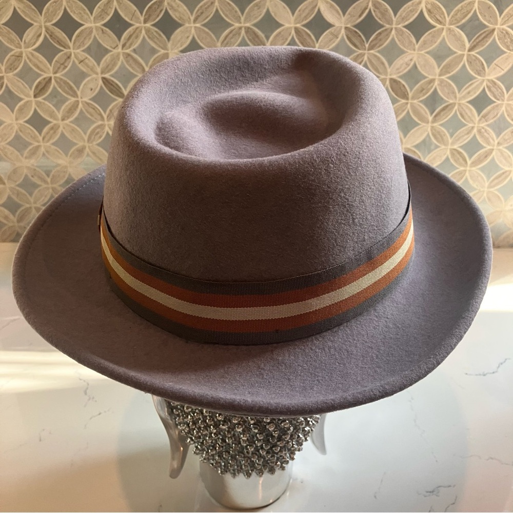 Borges & Scott Doyle Teardrop Fedora 100% Wool Felt Water Repellant 62 cm XL - Picture 4 of 12
